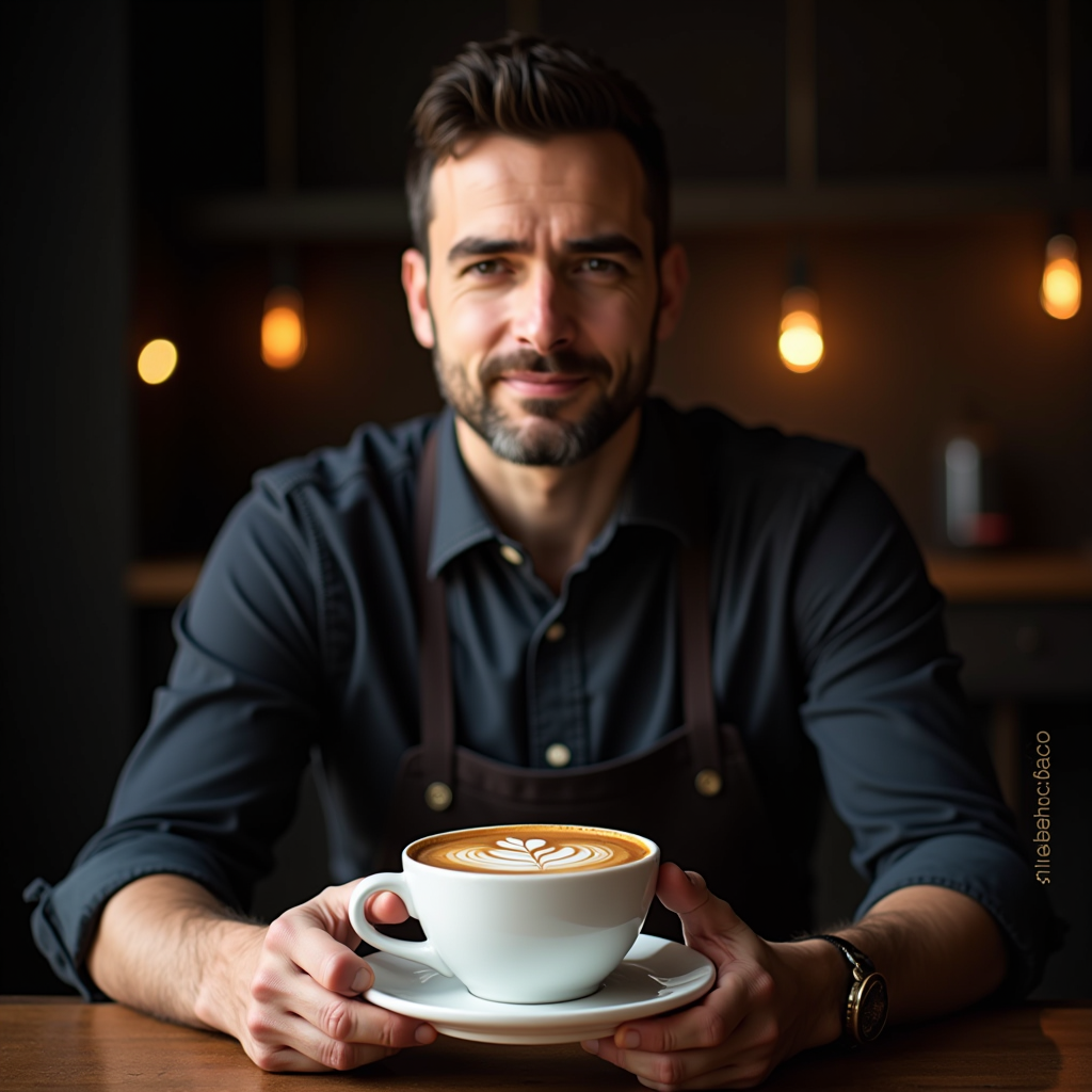 Alessandro Bianchi, head barista e formatore di StileCaffè, maestro nell'arte dell'espresso italiano e del latte art